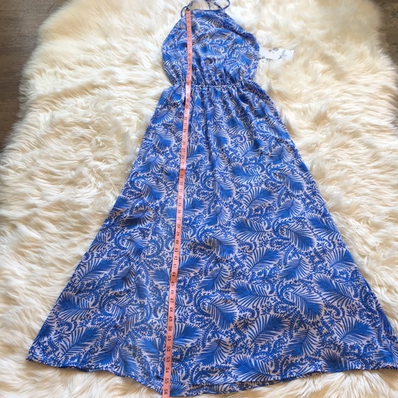 NWT Show Me Your Mumu Heather Halter Maxi Dress - in Sea Breeze - Picture 9 of 16